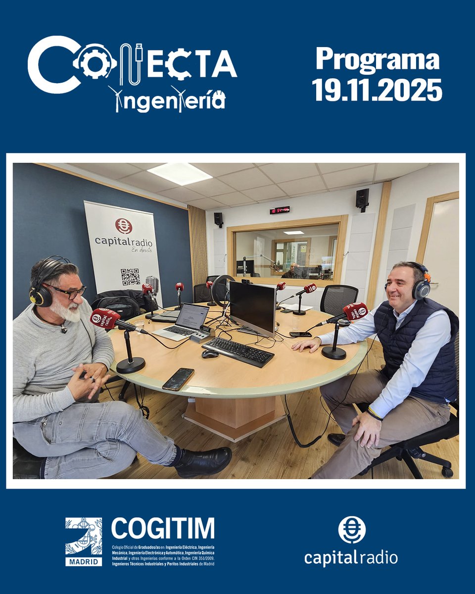 cogitimadrid's tweet image. 🚇¿No pudiste escuchar en directo el programa #ConectaIngeniería esta semana? No te preocupes. 

🎧Aquí tienes la entrevista que @chlALBERTO realizó a Juan Tébar de @metro_madrid, donde descubrirás todo lo relacionado con la modernización de la Línea 6.
▶️capitalradio.es/audio/691d955e…