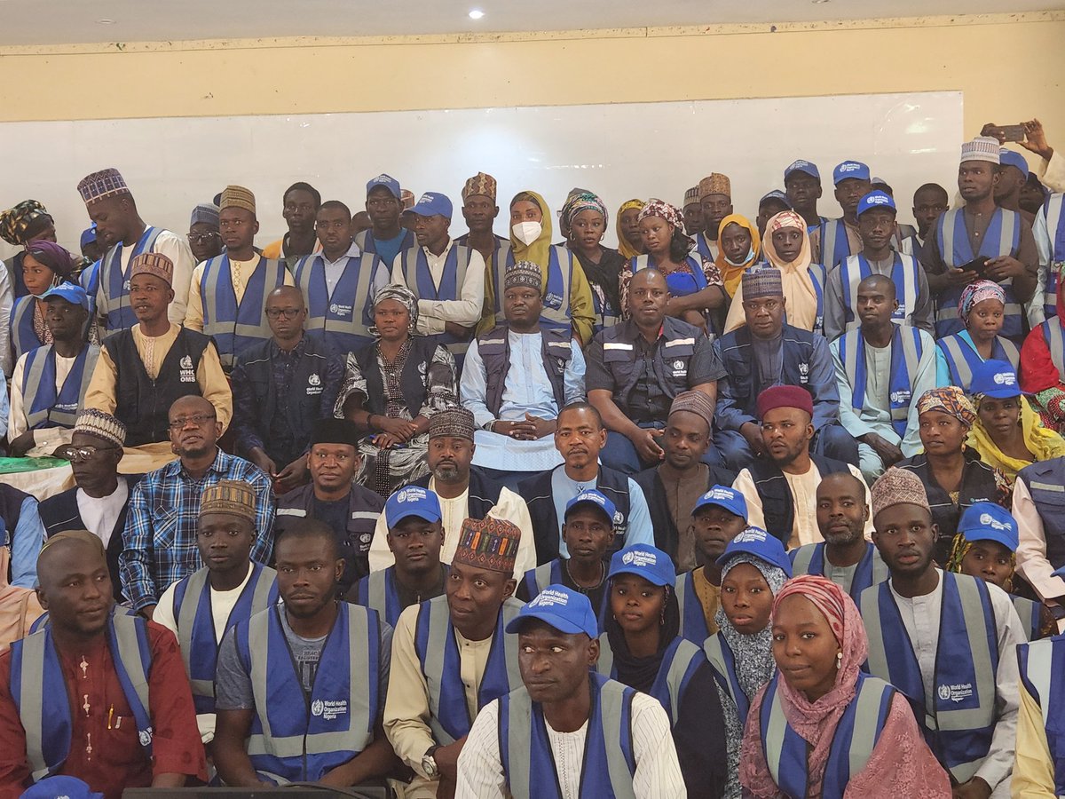 WHO Borno Field Office conducted a 3-day capacity training for 17 LGAFs &amp; 210 FVs to strengthen polio eradication efforts across the state.
We reaffirm our commitment to interrupt poliovirus transmission by Dec 2025. #EndPolio #HealthForAll <a href="/WHONigeria/">WHO Nigeria</a>
<a href="/DrPavelUrsu/">Dr Pavel Ursu</a> <a href="/drjadeen/">Jalal-Eddeen Saleh, MD, PhD, FACP, FFPH(UK)</a>