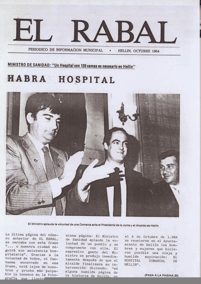 gomrosich's tweet photo. Y en su legado también está el Hospital de Hellín (Albacete). Homenaje necesario para que siga en nuestra memoria. https://t.co/6QAfaEBQSp