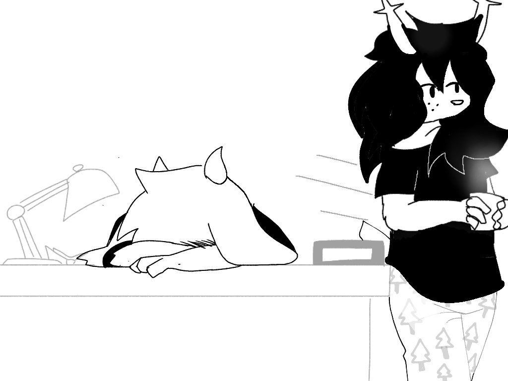 CommunistBee's tweet image. Stressed (1/2) 
#Dessriel