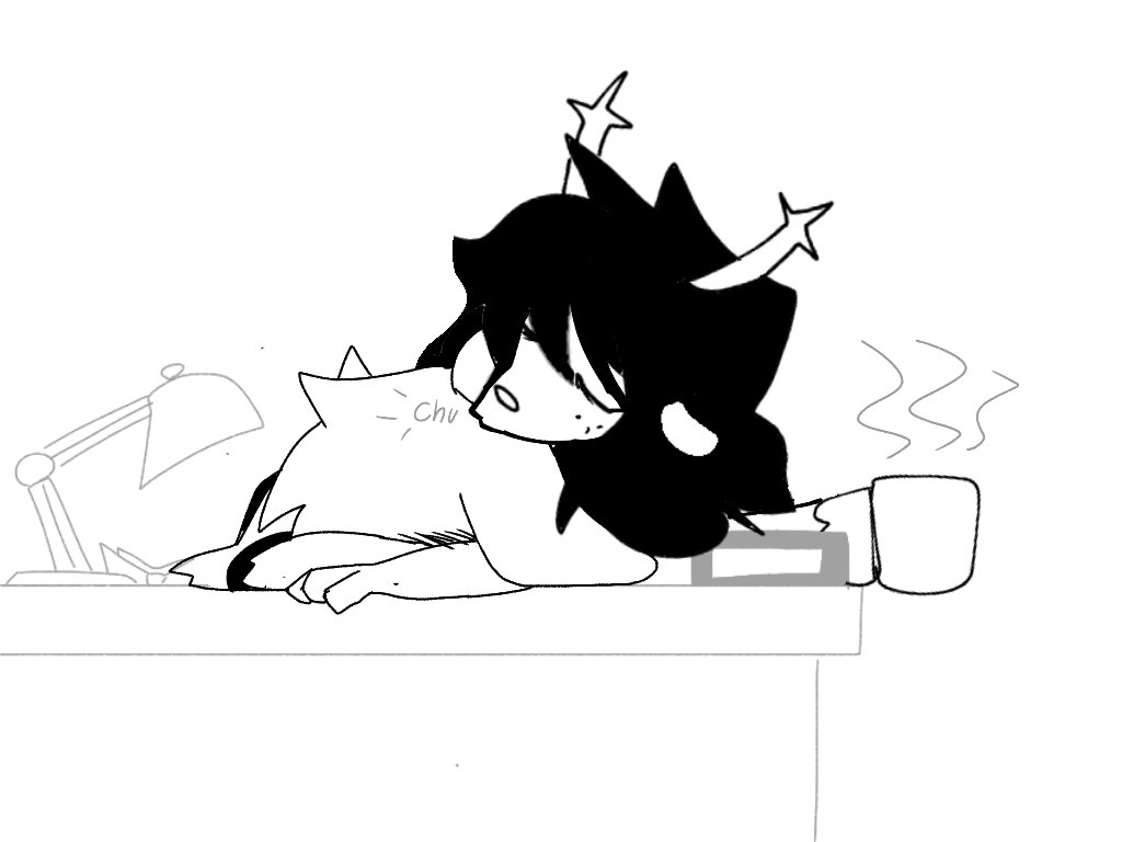 CommunistBee's tweet image. Stressed (1/2) 
#Dessriel