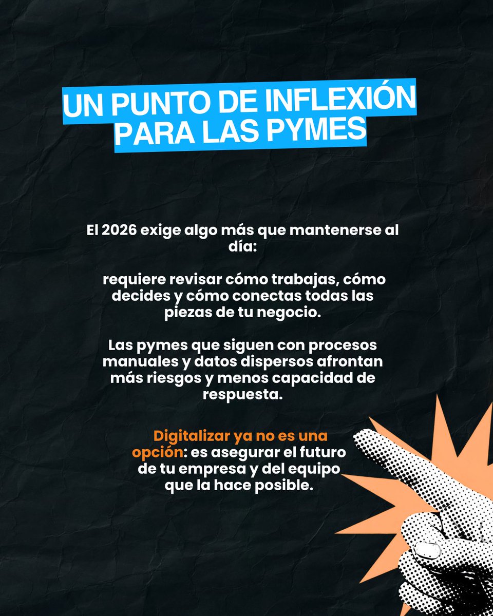 DiagramSoftware's tweet image. 🚀 Las pymes afrontan un 2026 lleno de cambios y oportunidades: 
❌ Retos: herramientas desconectadas y procesos manuales. 
✅ Solución: automatizar, unificar datos y escalar sin esfuerzo con DIAGRAM. 

#Pymes #Digitalización #TransformaciónDigital #Automatización #DIAGRAM