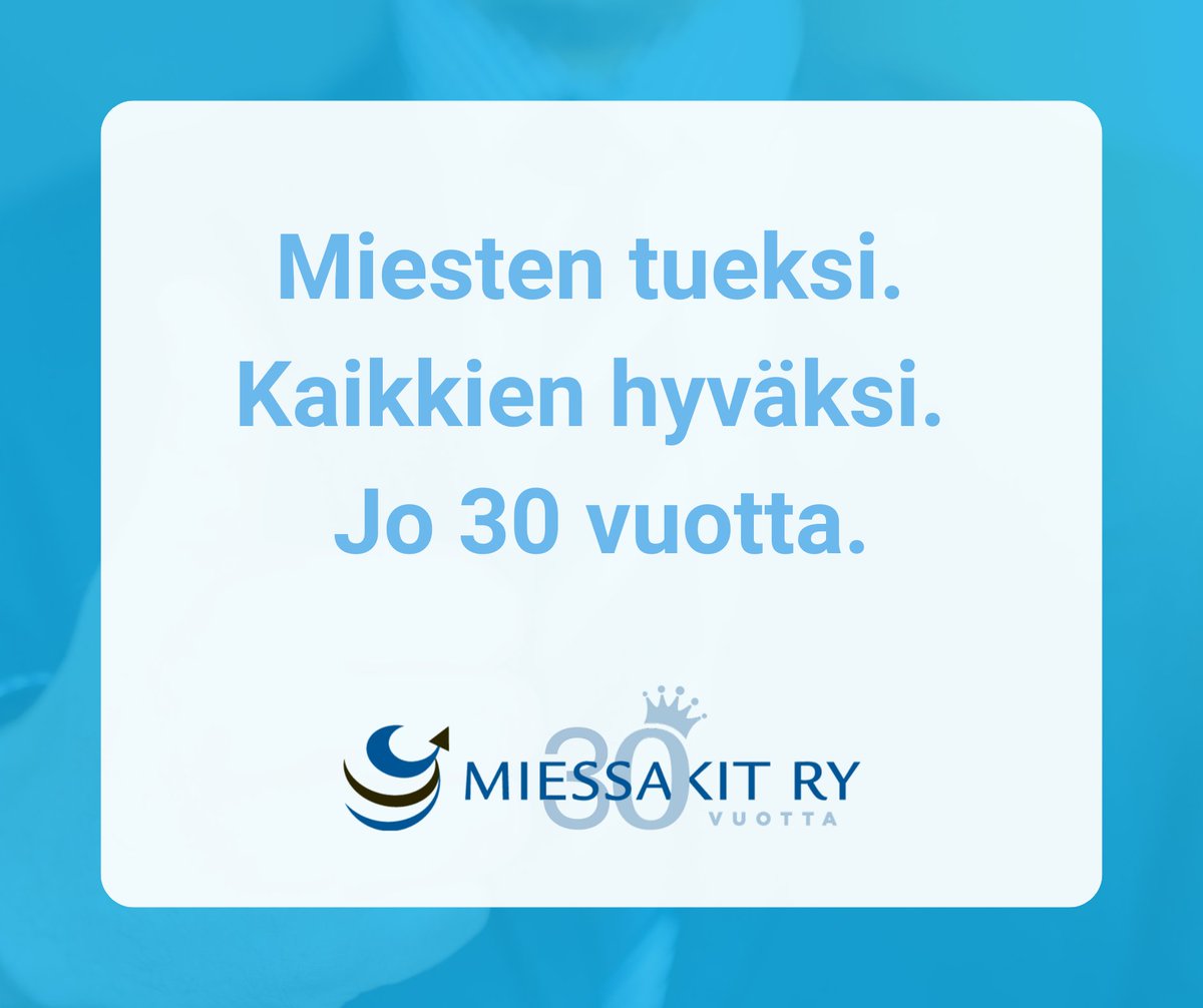 Miessakit ry 30 vuotta! 

Vuonna 2008 perustettu Miestyön Osaamiskeskus on kehittämis- ja koulutustoimintaan erikoistunut yksikkö, joka tutkii ja kehittää miesten kanssa tehtävää työtä ja vahvistaa eri toimijoiden osaamista tällä alalla.