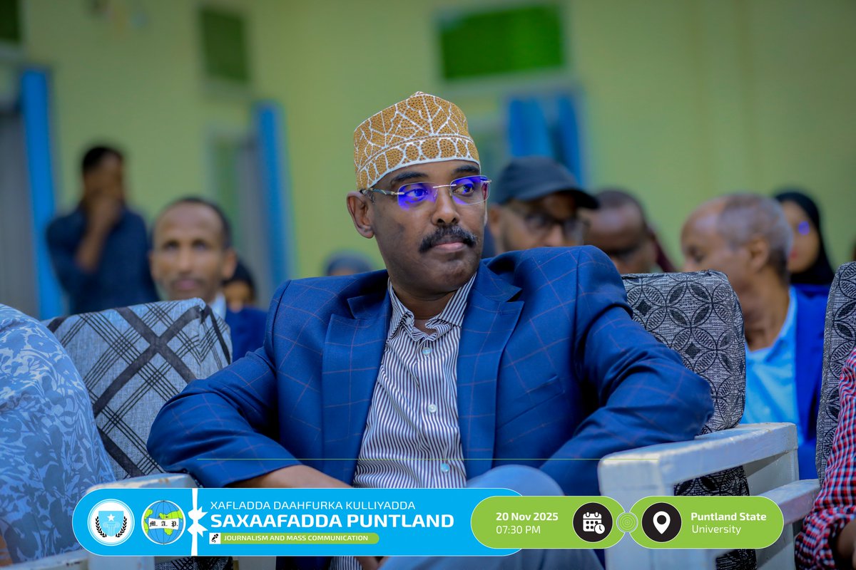 Garoowe, 20-11, 2025; waxaa si ramsi oo loo furay kulliyada saxafada- puntland, iyadoo oo ay ka qaybgaleen mas'uuliyinta wasaradda warfaafinta Dpl iyo labada gole ee dowladda puntland.