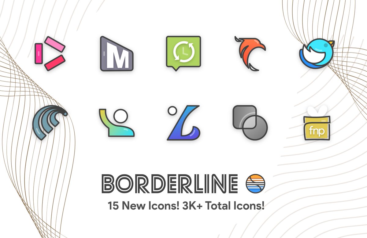 2nd update of the week for Borderline is live!

🔸Added 15 awesome icons! 
🔸3875+ total icons now!

Grab it here NOW 👉🏻bit.ly/borderlineicon…

Reposts and ❤️s ll be very much appreciated peeps! 

Cheers and have fun!