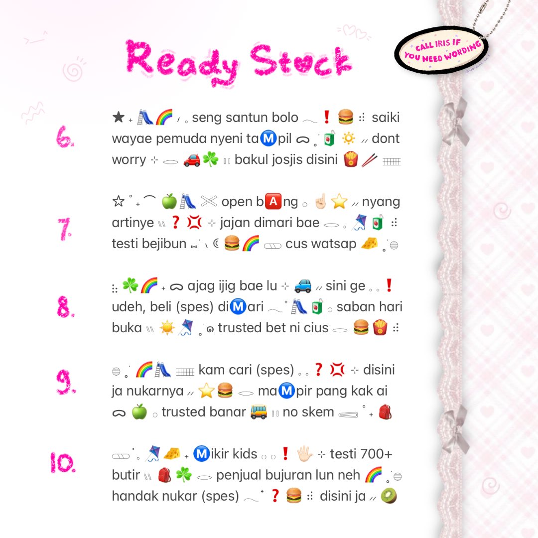 wordinh's tweet image. ⠀
kindly tap retweet  ..  tysm!  ♡

evening, tman—tmun!  🧃🚗  now ready to be adopted  ..  &amp;lt; BIO WORDING &amp;gt;  ..  adorned with sprinkle o- love from indonesian culture  🍔🛝  get yours, only 3.500 @ each!  🧀

#zonaba #zonauang rs ready stock