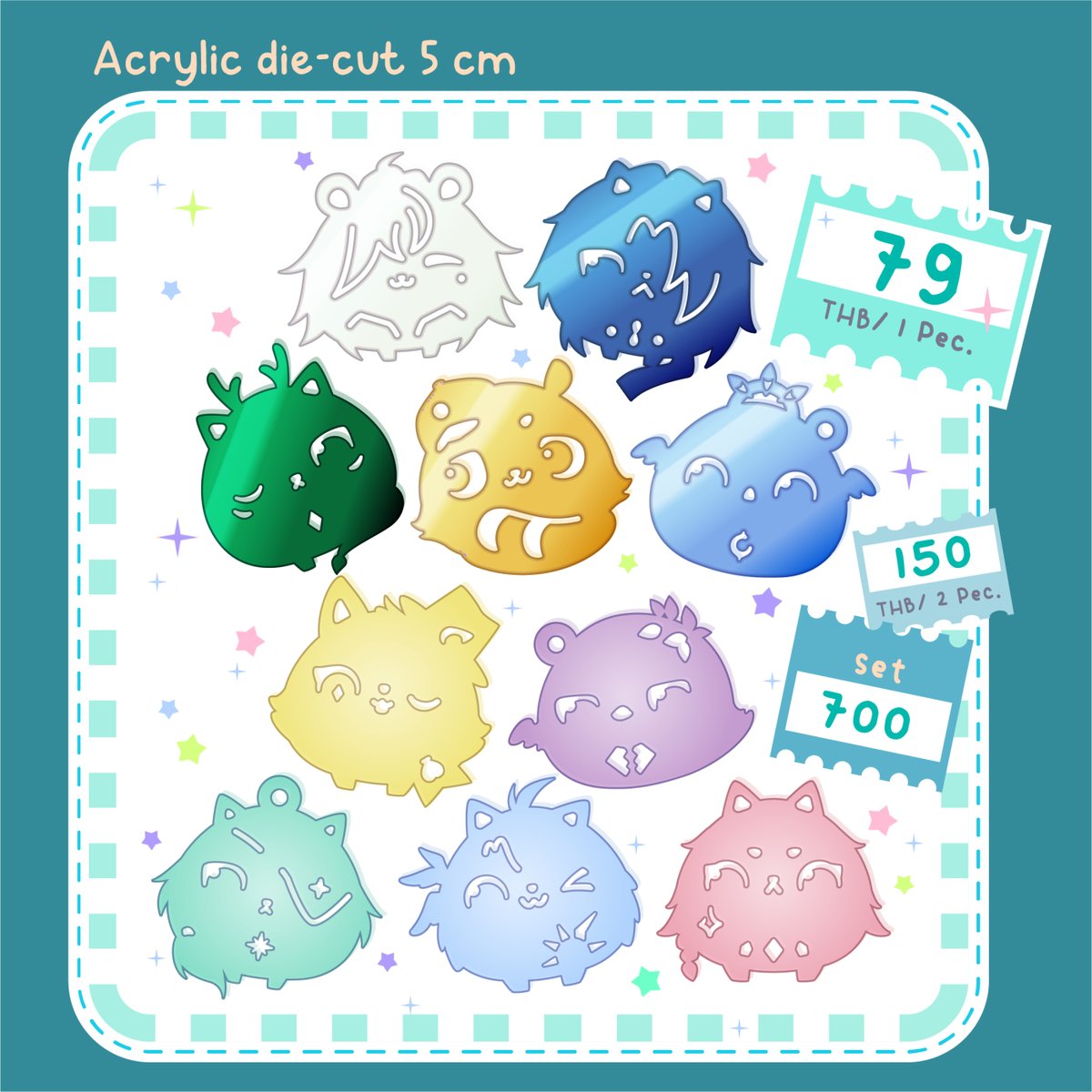 secton27_gg's tweet photo. 🌟 Acrylic keychain: little fluffy HSR🌟

อะคีลิกไดคัทลายเจ้าตัวน้อยทั้ง 10 
#Jingyuan #Blade #Danheng #Caelus #Sundayhsr #Aventurine #DrRatio #Anaxa #Painon #Mydei  

🐱สนใจจิ้มลิงค์: https://t.co/QiLMlhfDPY

#HSR #CA10 #ComicAvenue10 #FriendiiArt #ตลาดนัดรางดาว https://t.co/ldQcyaojeu
