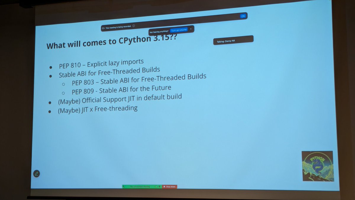 takanory's tweet image. Python 3.15の新機能候補 #pythonfukuoka