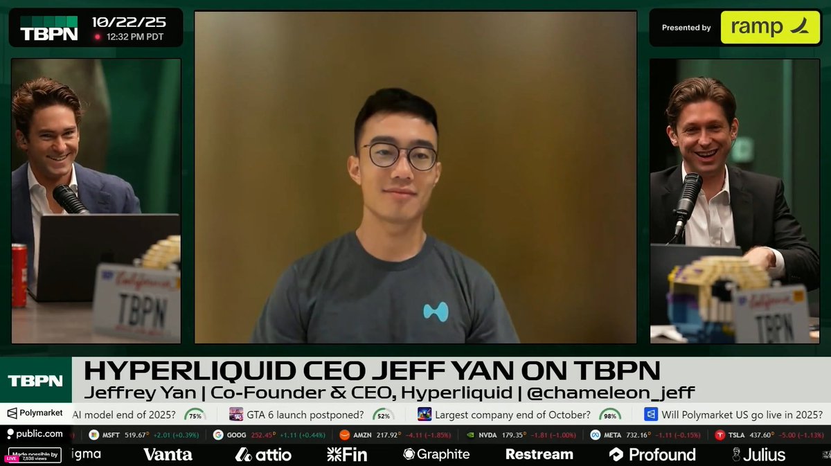 tombodelpip's tweet image. Jeff is down $200m in 24h.

Do you think he&apos;s worried? Do you think he even knows? 

Exactly.

Lesson in there.

Hyperliquid.