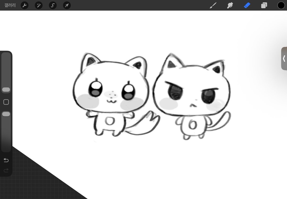 yong_bogi's tweet image. 어떤고양이들 그리는중