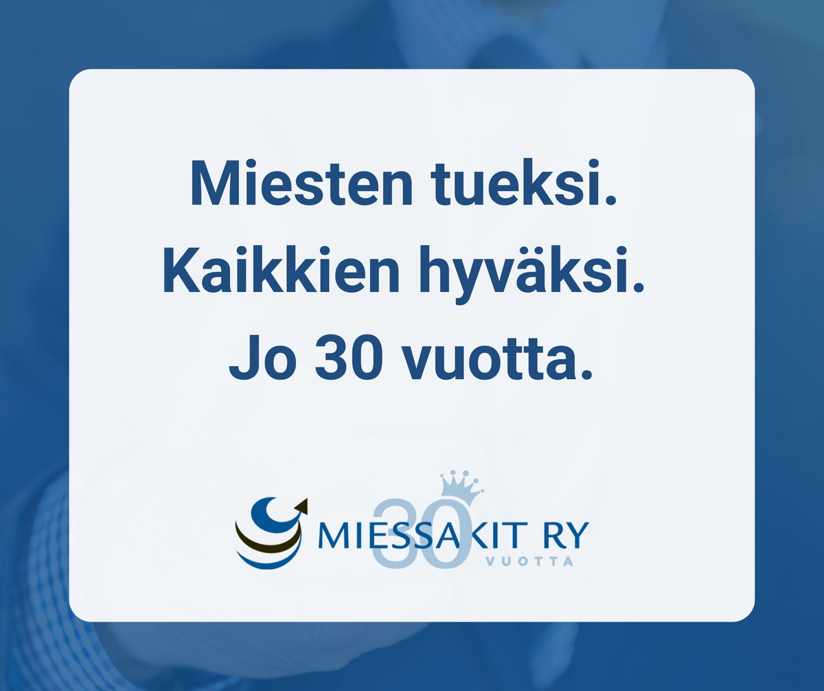 Miessakit ry 30 vuotta!

Vuonna 2018 käynnistynyt Toiminnan Miehet tarjoaa sosiaalista hyvinvointia ja toimintakykyä tukevia vertaistoimintoja miehille, sekä mahdollisuuden toimia vapaaehtoisena.