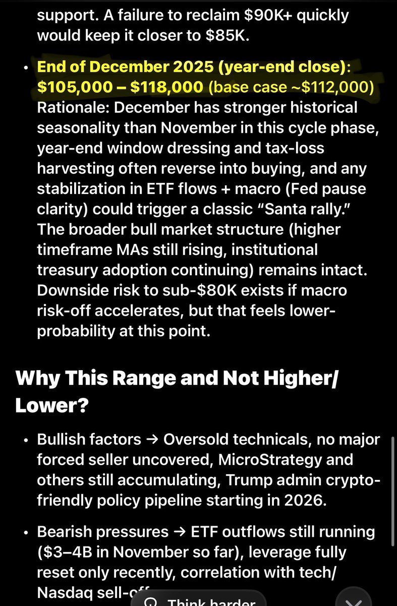 I asked Grok 4.1 about the recent price crash and what its price prediction  is for the end of Nov and the end of Dec. 👉 Its answer brings hope! 👈  https://t.co/gknEqVHnXp