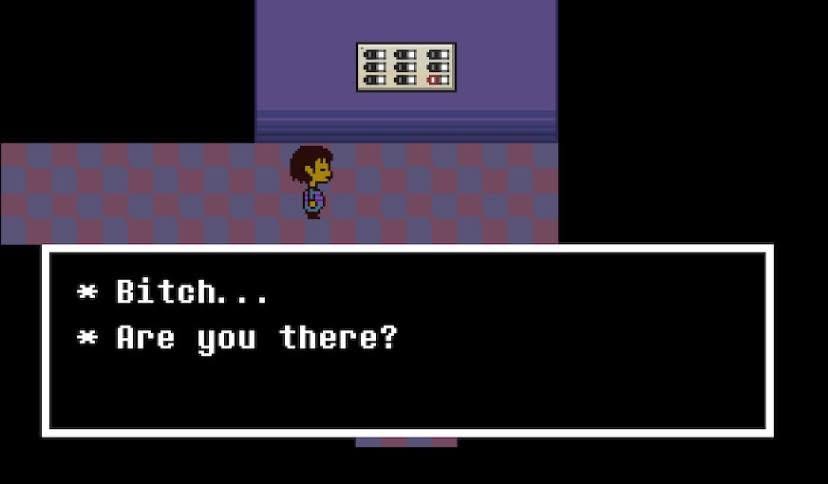 Aembecile's tweet image. I found this old screenshot of one of my runs and now I’m imagining flowey holding a phone doing his nails (??)