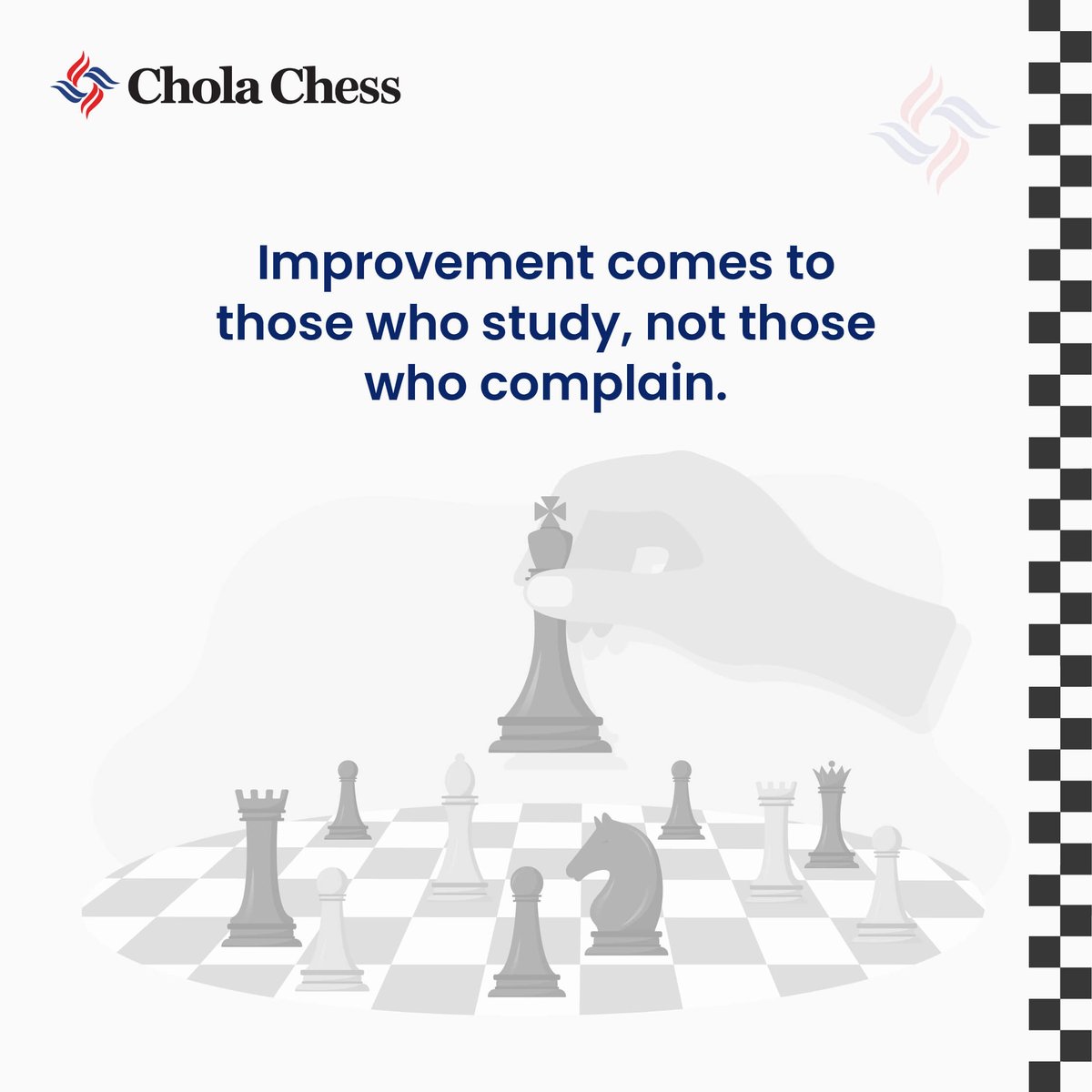Progress in chess — and in life — comes from patience, practice, and persistence. Every lesson learned, every position studied, takes you one step closer to mastery.#CholaChess #CSRinitiative #FutureGrandmaster #MakeEveryMoveCount #ChessChampions