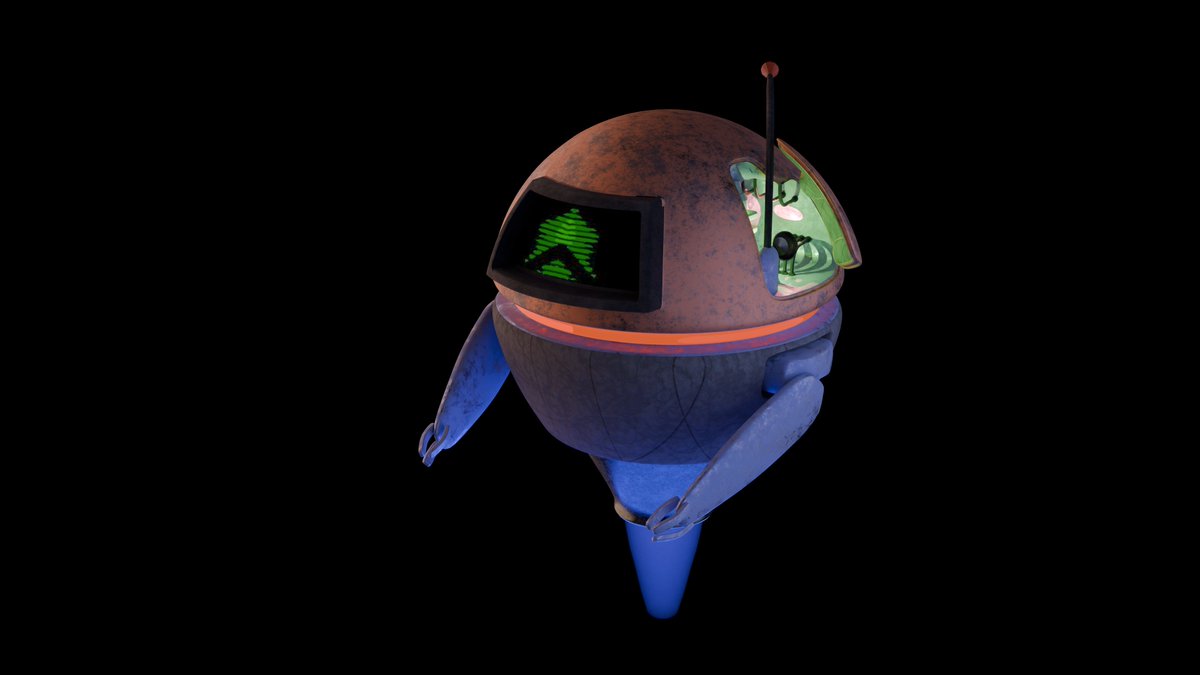 InnkeeperStudio's tweet image. I did something just for fun last night. Just to exercise some new techniques that I&apos;ve learned lately. And I&apos;ll probably use this little fella in the game.

#IndieGameDev #gamedev #blender #3dart #scifiart #Robot