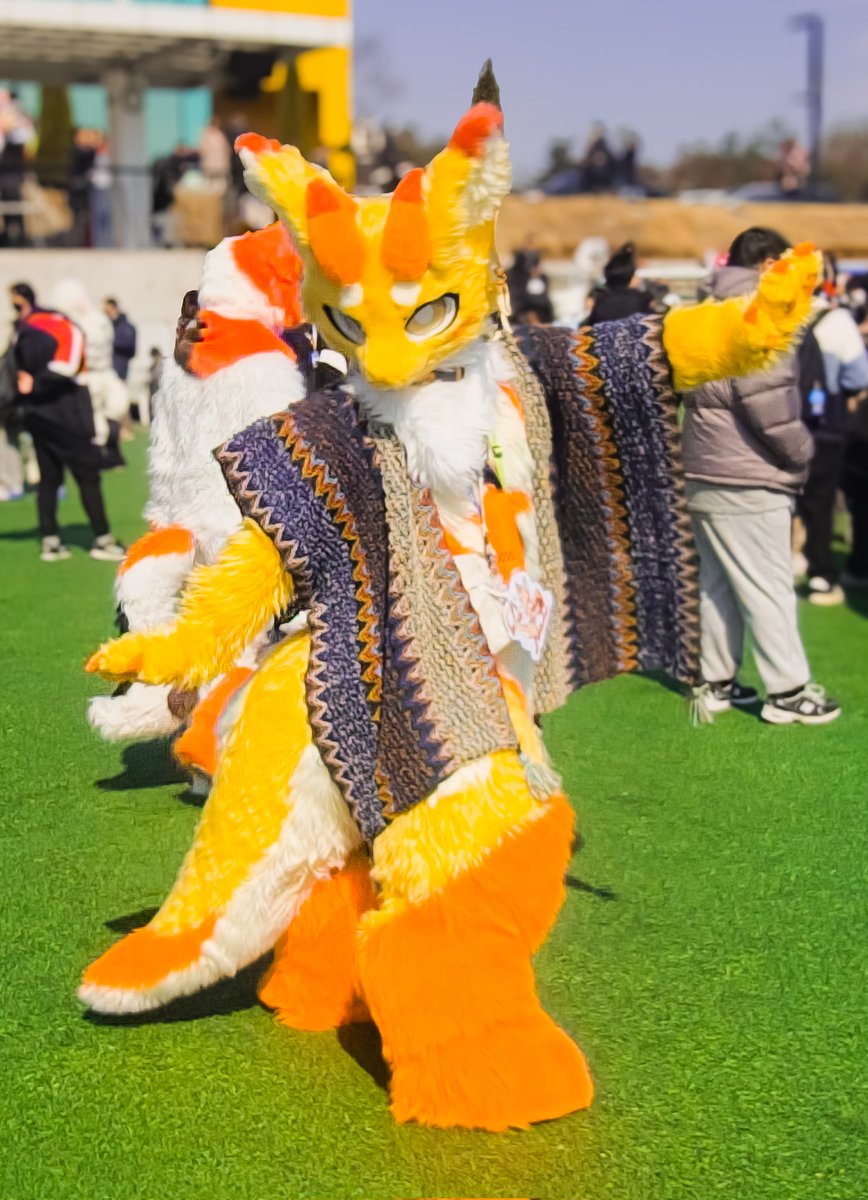 Mango_Fur's tweet image. 둠칫둠칫~🎵
시원한 날씨가 좋아!
#FursuitFriday

📸: @meow22141