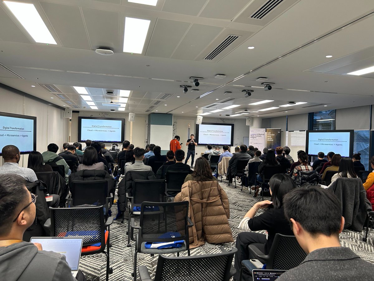 dify_ai's tweet image. Our first stop of the Dify Europe Tour 2025 has officially wrapped up, and London couldn’t have been a better place to begin.  

A huge thank you to @awscloud for hosting us and all the support that made this event possible. And thank you to our partners at @Eigent_AI AI for…