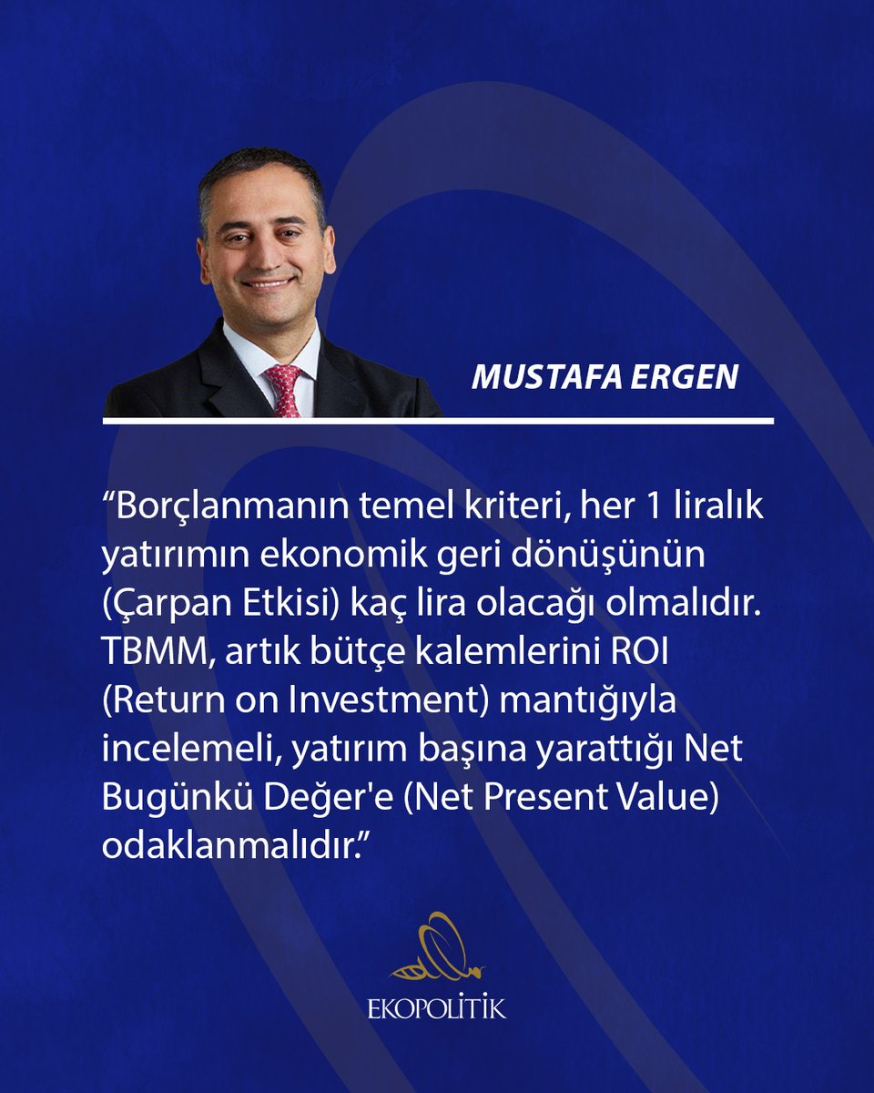 🖇️"Türkiye, borçlanma rakamlarını tartışırken, TBMM’de hâlâ "Borcu ne kadar düşürelim?" sorusu ön planda. Oysa asıl soru kaçırılıyor: "Borcu, ekonomik büyümeye en yüksek torku verecek şekilde nasıl optimize edebiliriz?""

📍Bütçe 2.0: Klasik Dengeden Dinamik Büyümeye

🖋️Prof. Dr.