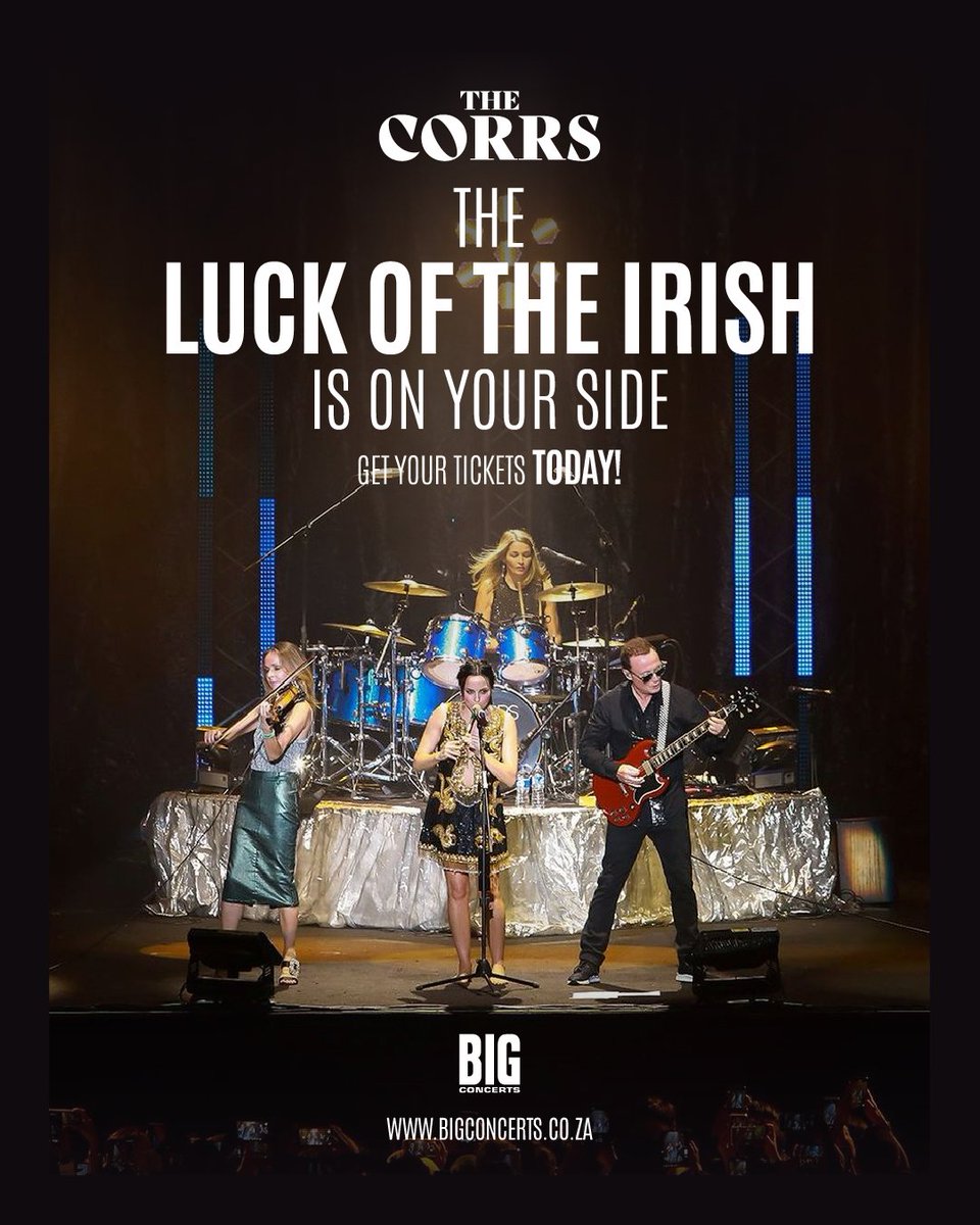 If you’ve been on the fence, consider this your sign! Turn your November into something special with The Corrs!

Get your tickets today and join The Corrs for a celebration of their greatest hits live in Pretoria!

📍 22 Nov 2025 - SunBet Arena, Time Square, Pretoria
🎟️: