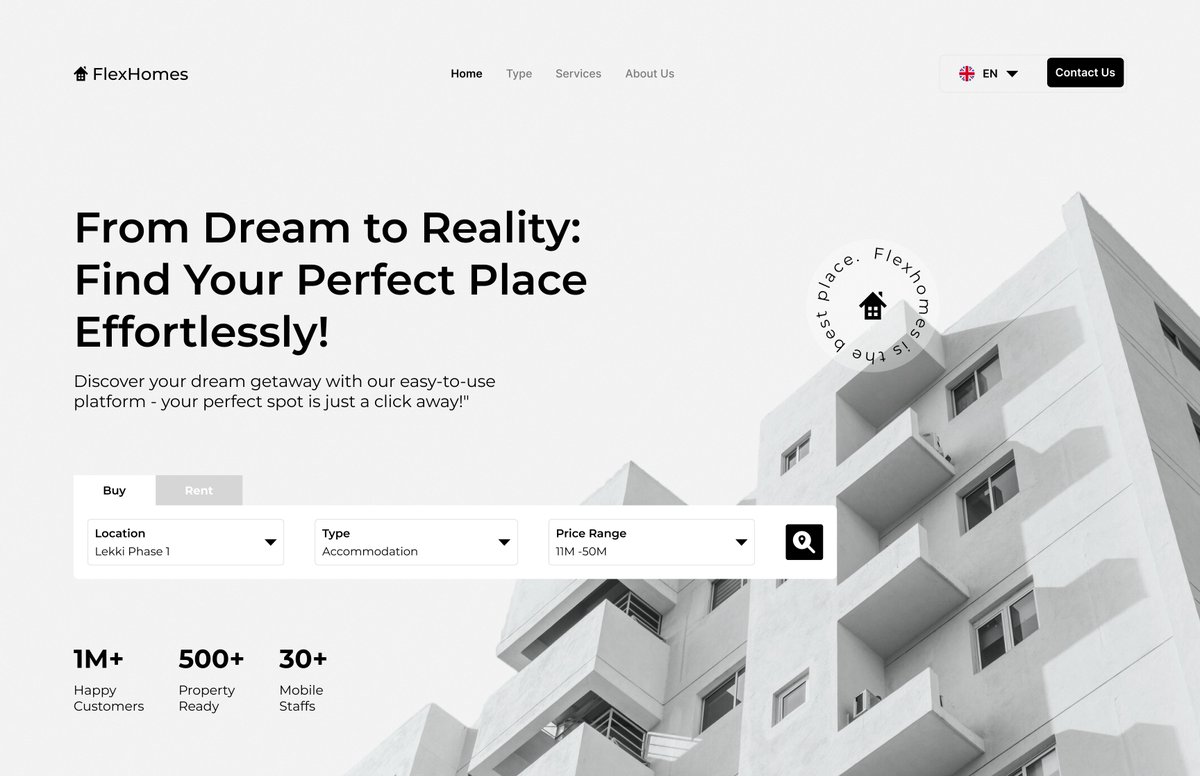 iammSunnyBoss's tweet image. Landing page exploration for a Real Estate Agency. 

How do you help people find a &quot;clean and peaceful&quot; place if you don&apos;t have a &quot;clean and peaceful&quot; website?

Easy search 
Clear Navigation
Language selection
PoW

If you need a UIUX designer for your next project, send a DM