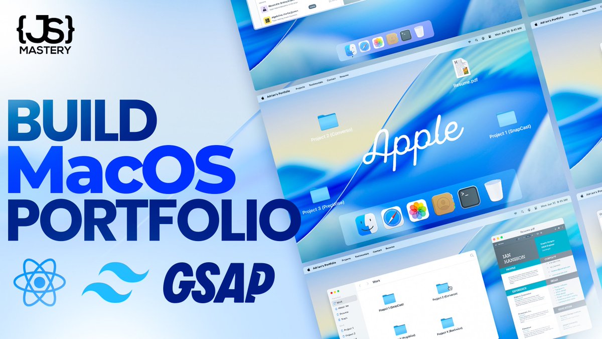jsmasterypro's tweet image. NEW VIDEO: Build and Deploy the Portfolio of the 21st Century! 🔥

→ jsm.dev/twitter-macos

Stop building boring portfolios.

If your portfolio still starts with “Hi, I’m John” and a picture on the right… it’s already forgotten. 😫

It’s time for the Portfolio of the 21st…