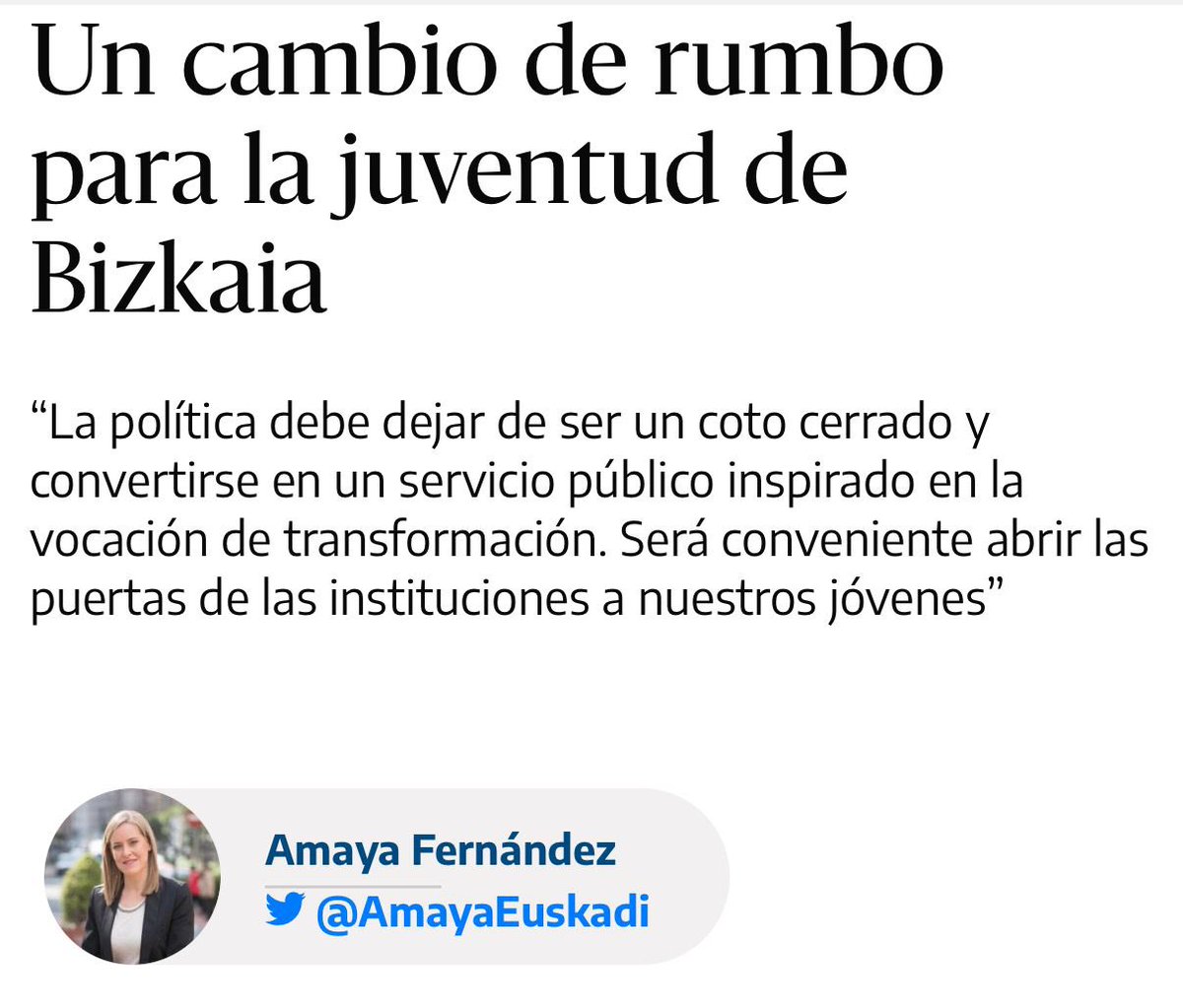 Hoy escribo en <a href="/eldiarioeus/">elDiario.es Euskadi</a> sobre los problemas y necesidades de los jóvenes en nuestra tierra. Y de la responsabilidad derivada de los gobiernos.

eldiario.es/euskadi/blogs/…