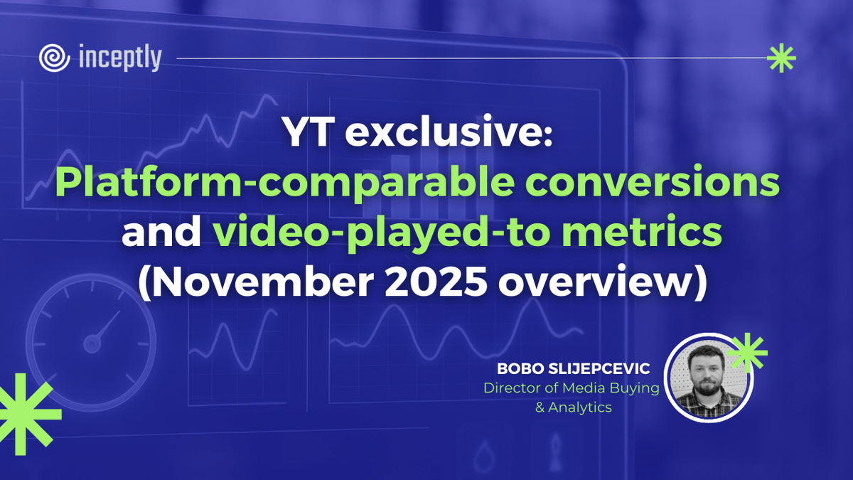 inceptly's tweet image. 🤔 Your YouTube video ads are driving interest, but are you measuring their true impact?

Discover how Platform-Comparable conversions and Video-Played-To metrics reveal what traditional attribution models miss - especially during high-traffic times like November!

Ready to step…