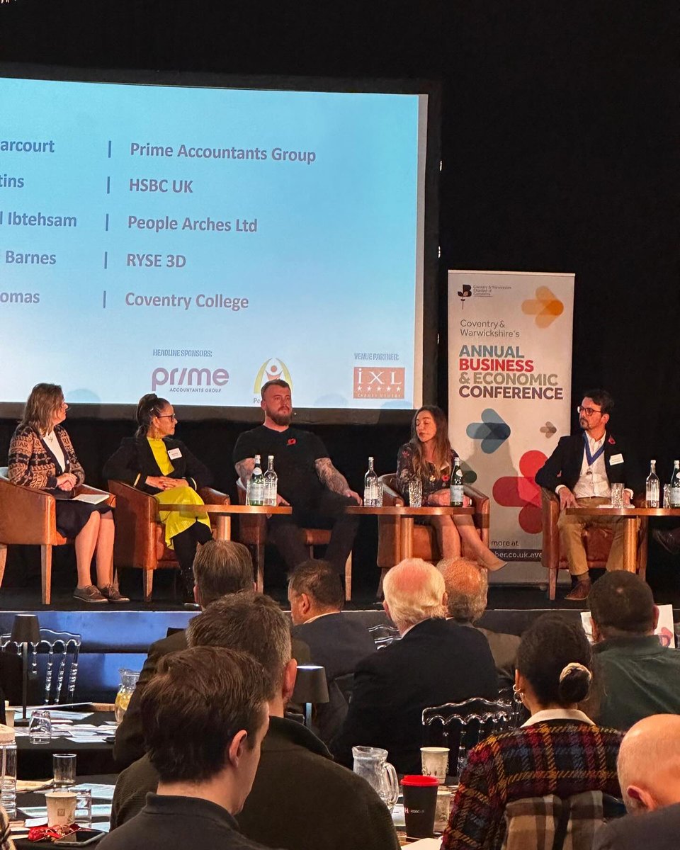deekundi's tweet image. Thrilled to attend the Annual Business &amp;amp; Economics Conference hosted by the Coventry &amp;amp; Warwickshire Chamber of Commerce! Great turnout, great conversations — even in the rain. Here’s to more local collaboration and growth! 🌧️💼

#CWCChamber #BusinessNetworking #CommunityGrowth