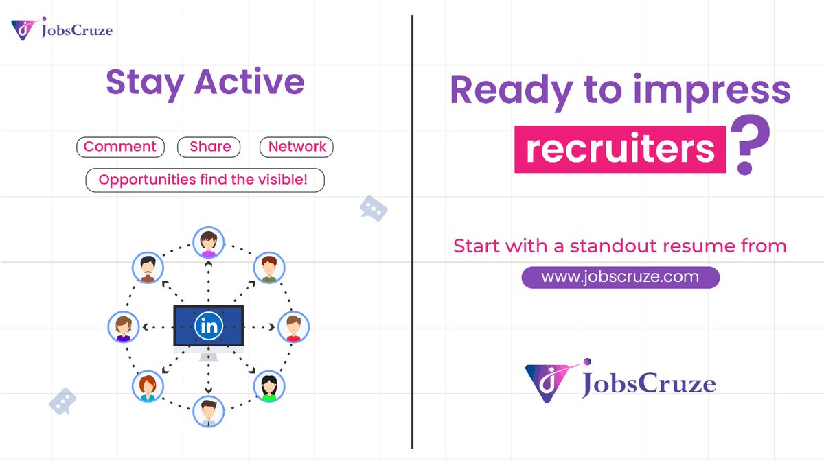 JobsCruze's tweet image. Get your LinkedIn profile professionally optimized with JobsCruze.
.
.
.
.
#LinkedInTips #ProfileOptimization #JobsCruze #LinkedInMakeover #CareerGrowth #JobSearchTips #DigitalBranding #RecruiterReady
