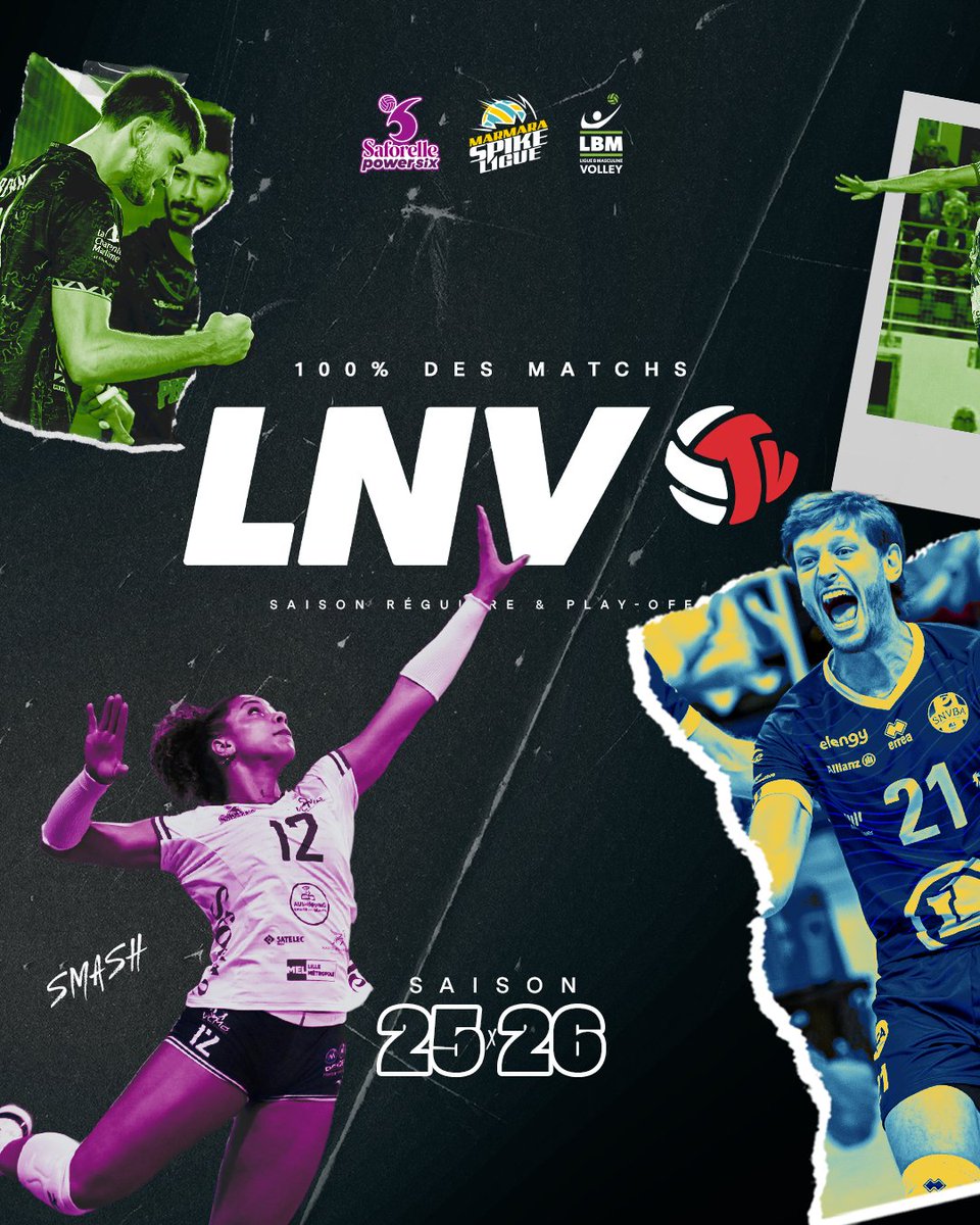LNVofficiel's tweet image. 𝑳𝒆 𝒗𝒐𝒍𝒍𝒆𝒚 𝒔𝒆 𝒗𝒊𝒕 𝒆𝒏 𝒍𝒊𝒗𝒆 : 𝒄̧𝒂 𝒔𝒆 𝒑𝒂𝒔𝒔𝒆 𝒔𝒖𝒓 𝑳𝑵𝑽𝒕𝒗 🏐

Tes clubs préférés t’attendent ! Retrouve l’intégralité des championnats pour seulement 𝟮𝟲,𝟵𝟬€ 𝗽𝗮𝗿 𝘀𝗮𝗶𝘀𝗼𝗻 💪⁣

✨ Marmara SpikeLigue, Saforelle Power 6, Ligue B Masculine,…