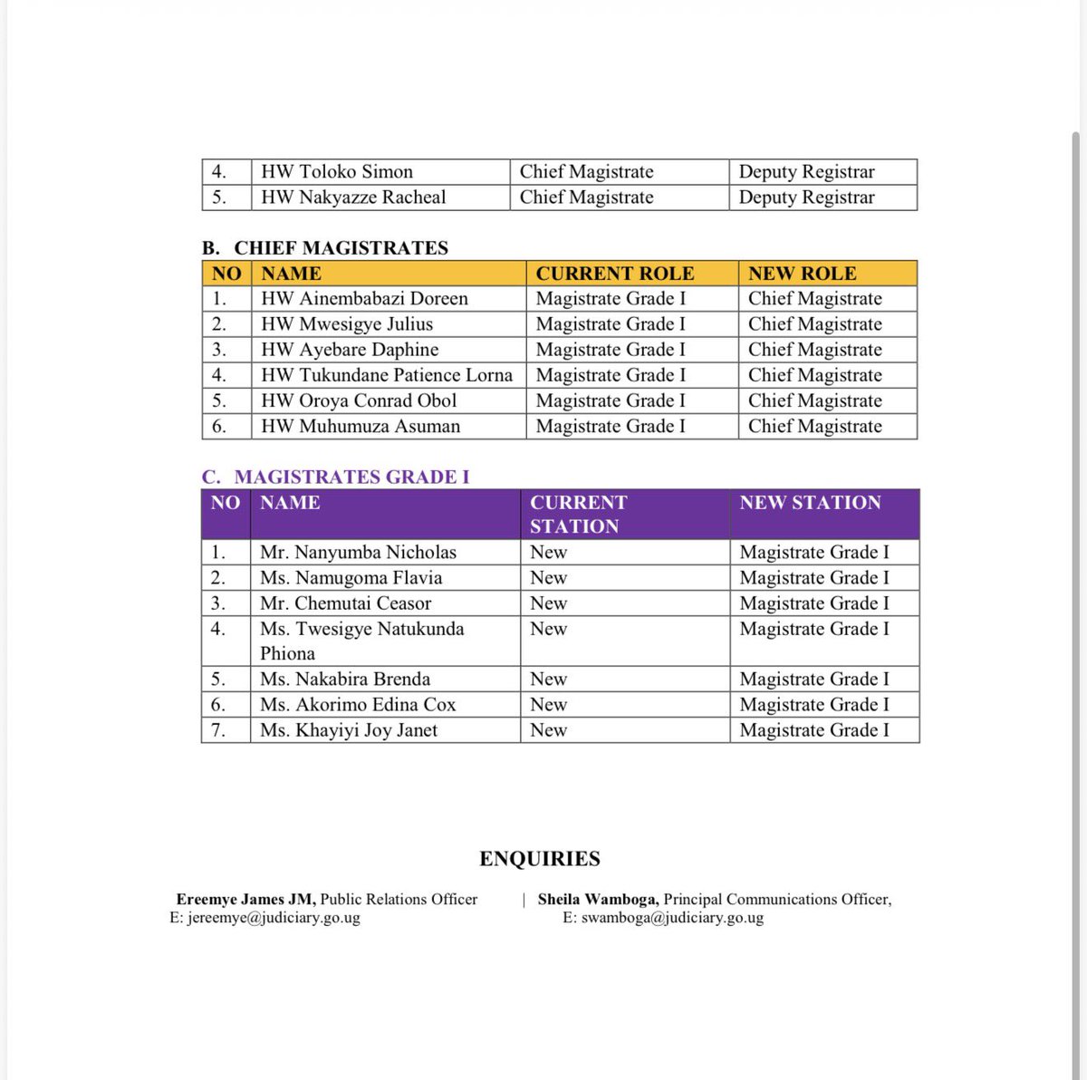 Judiciary Uganda tweet media