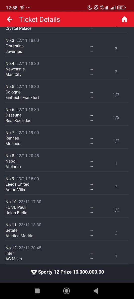 DavidSa58626330's tweet photo. @SportyBet What do you guys think? This weekend's jackpot 12 https://t.co/FJZR8PoQ4F