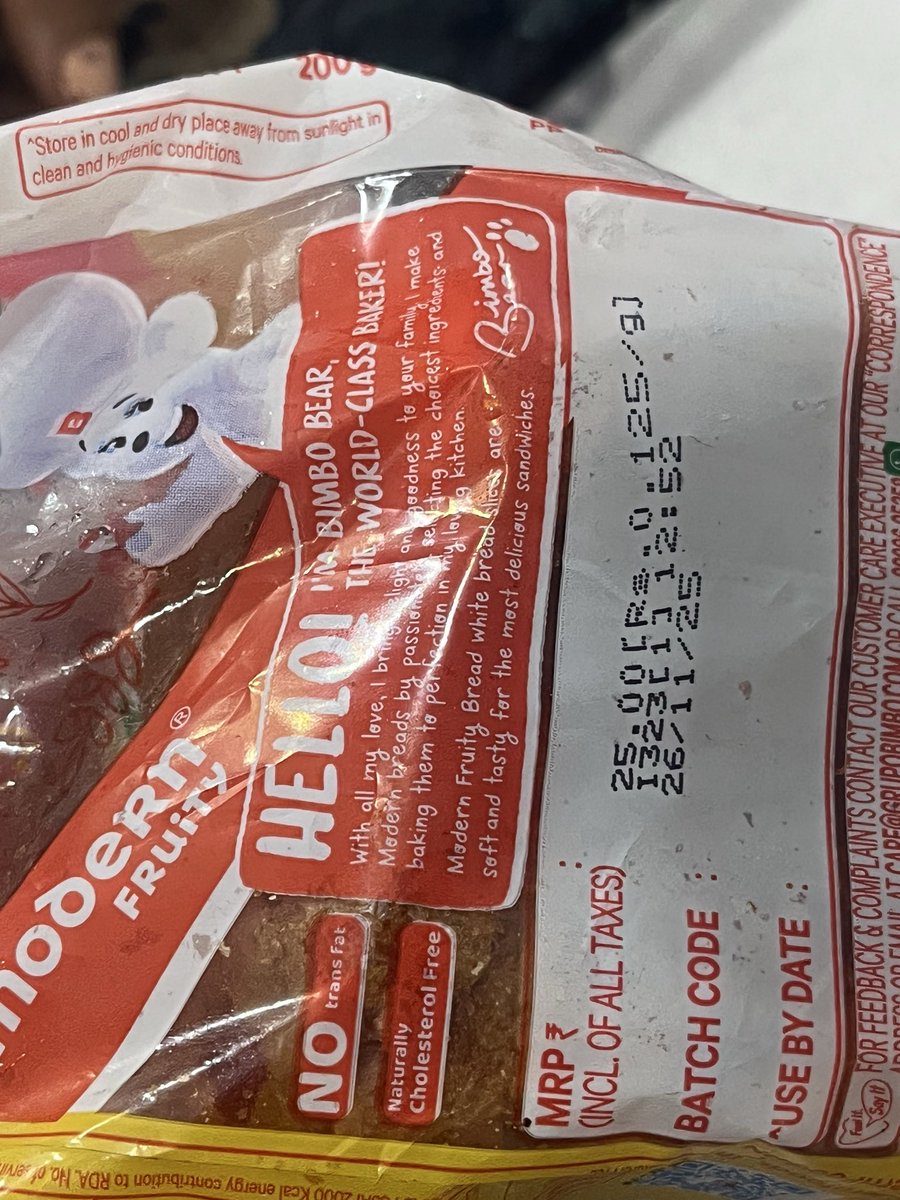 UvAnkit's tweet photo. Found a METAL WIRE inside Modern fruit bread. I almost swallowed it. This is NOT okay. What if this happened to a child?
Who is accountable? @ModernFoods_IN
#FoodSafety #ConsumerAwareness https://t.co/45ChXx8Hpw