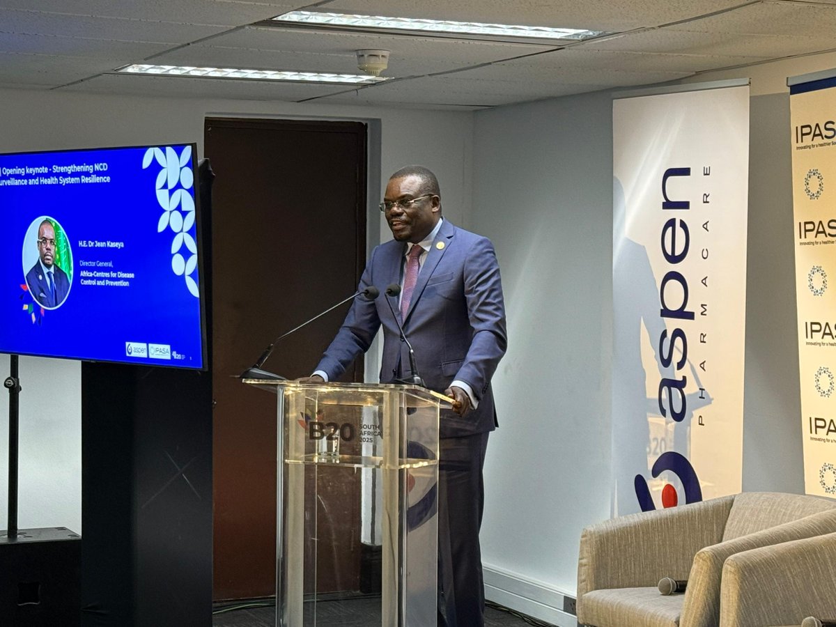 Dr_JeanKaseya's tweet image. I landed in Johannesburg and was honoured to join Ministers and partners at the B20 Dialogue on accelerating action on #NCDs in Africa. 

The growing burden of cervical cancer, hypertension and diabetes, alongside persistent infectious diseases, demands stronger systems, smarter