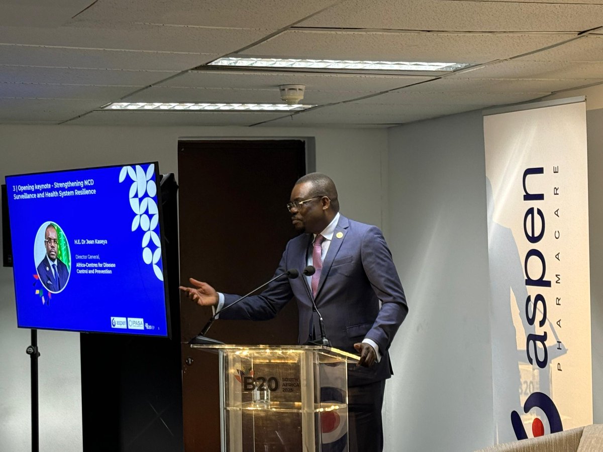 Dr_JeanKaseya's tweet image. I landed in Johannesburg and was honoured to join Ministers and partners at the B20 Dialogue on accelerating action on #NCDs in Africa. 

The growing burden of cervical cancer, hypertension and diabetes, alongside persistent infectious diseases, demands stronger systems, smarter