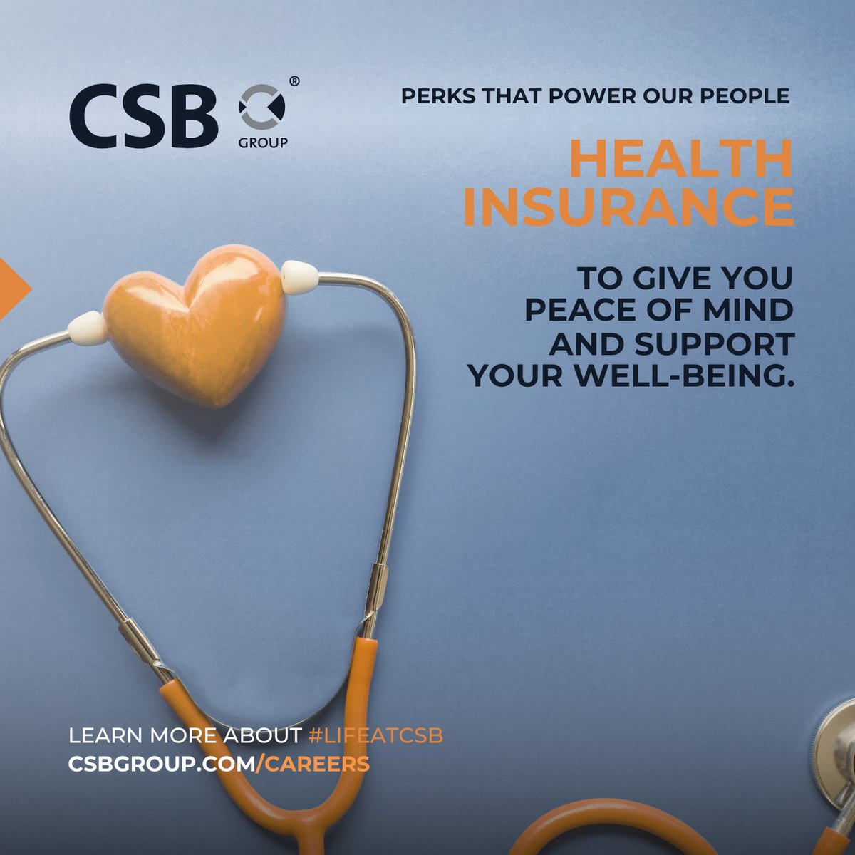 CSBGroup's tweet image. At CSB Group, we prioritise the well-being of our people. Our health insurance benefit ensures that our team feels supported, protected, and cared for both in and out of the workplace.

📷 Join Our Team 📷 csbgroup.com/careers/

#CSBGroup #HealthInsurance