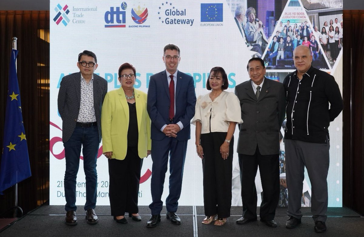 Today I celebrated with the <a href="/DtiPhilippines/">DTI Philippines</a> the successes of the ARISE Plus-🇵🇭project that supported export MSMEs. Together, we can build a more resilient and competitive trade environment between the 🇪🇺 and 🇵🇭unlocking sustainable opportunities for all.
#GlobalGateway #EUTrade
