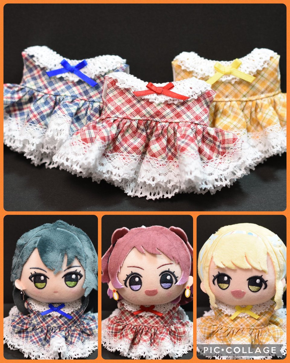 🌸販売情報🌸 【KanBeni】 @sasakurara_doll 【ちびぐるみ チェック柄