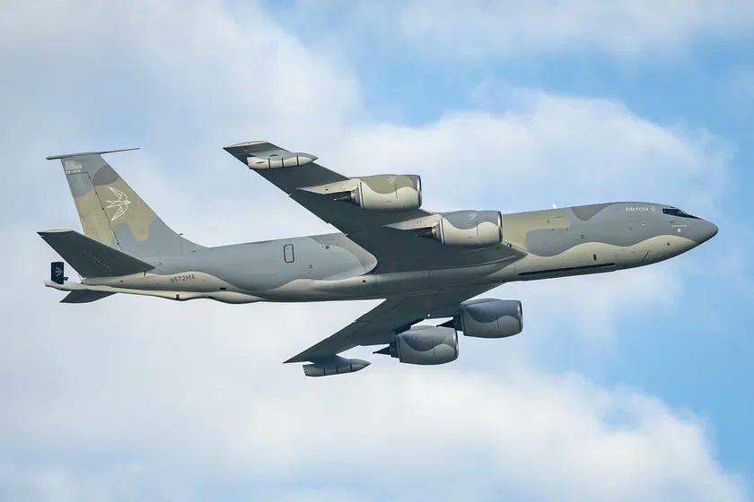 NewsIADN's tweet photo. #Metrea KC-135 refueller aircraft has arrived in India on wet lease for the #IAF. https://t.co/1w8IvXvr3x