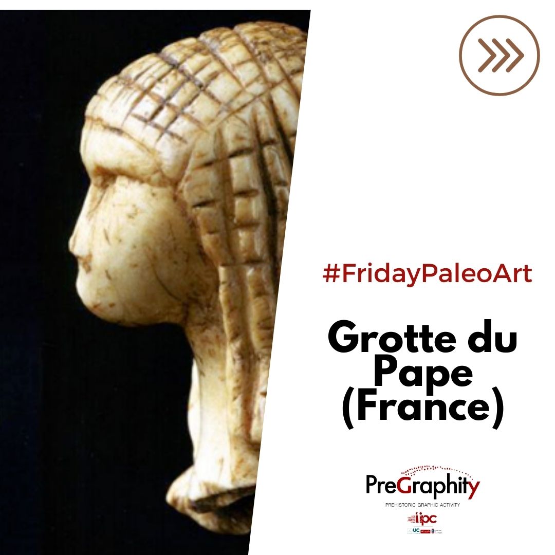 PreGraphity's tweet photo. Good morning!!!

we're back again with a new #FridayPaleoArt 

Today we're traveling to France to visit the cave where one of the most iconic Venuses of Paleolithic art was found.

Grotte du Pape and the Dame à la capuche (Dame de Brassempouy) https://t.co/wzfBoaUHA0