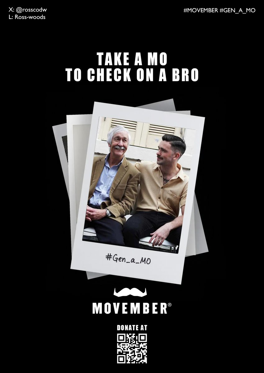 rosscodw's tweet photo. One Minute Brief of the Day: Create posters encouraging people to spend just one minute doing something positive for men’s health this #Movember
@OneMinuteBriefs #gen_a_MO https://t.co/AkU1MX6Igl