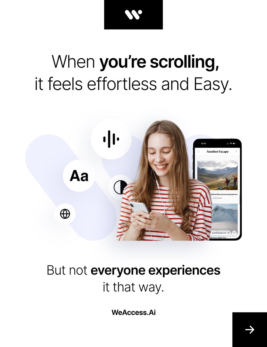 weaccessai's tweet image. Social media is built to move fast, but not everyone can keep up when accessibility is missing.
And when that happens, the real problem isn’t the technology, it’s the experience we leave people with.

That’s why accessibility isn’t an extra.
It’s a responsibility we all share in…