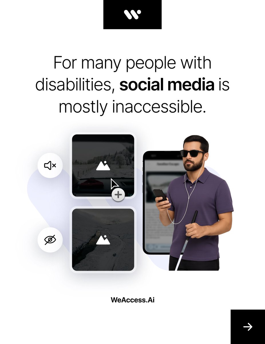weaccessai's tweet image. Social media is built to move fast, but not everyone can keep up when accessibility is missing.
And when that happens, the real problem isn’t the technology, it’s the experience we leave people with.

That’s why accessibility isn’t an extra.
It’s a responsibility we all share in…