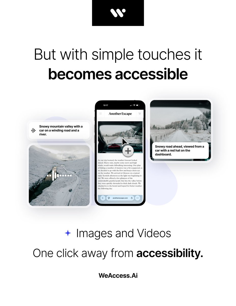 weaccessai's tweet image. Social media is built to move fast, but not everyone can keep up when accessibility is missing.
And when that happens, the real problem isn’t the technology, it’s the experience we leave people with.

That’s why accessibility isn’t an extra.
It’s a responsibility we all share in…