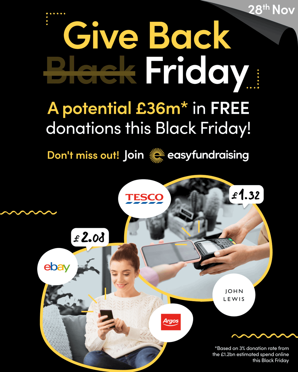 BadmintonEnglnd's tweet image. Over £36m in free donations could be raised this Black Friday!

Make sure your badminton club gets a share – join @easyuk  today and ask members and the wider members and the wider community to use the app when they shop! easyfundraising.org.uk/badminton-engl…

#BE #Easyfundraising