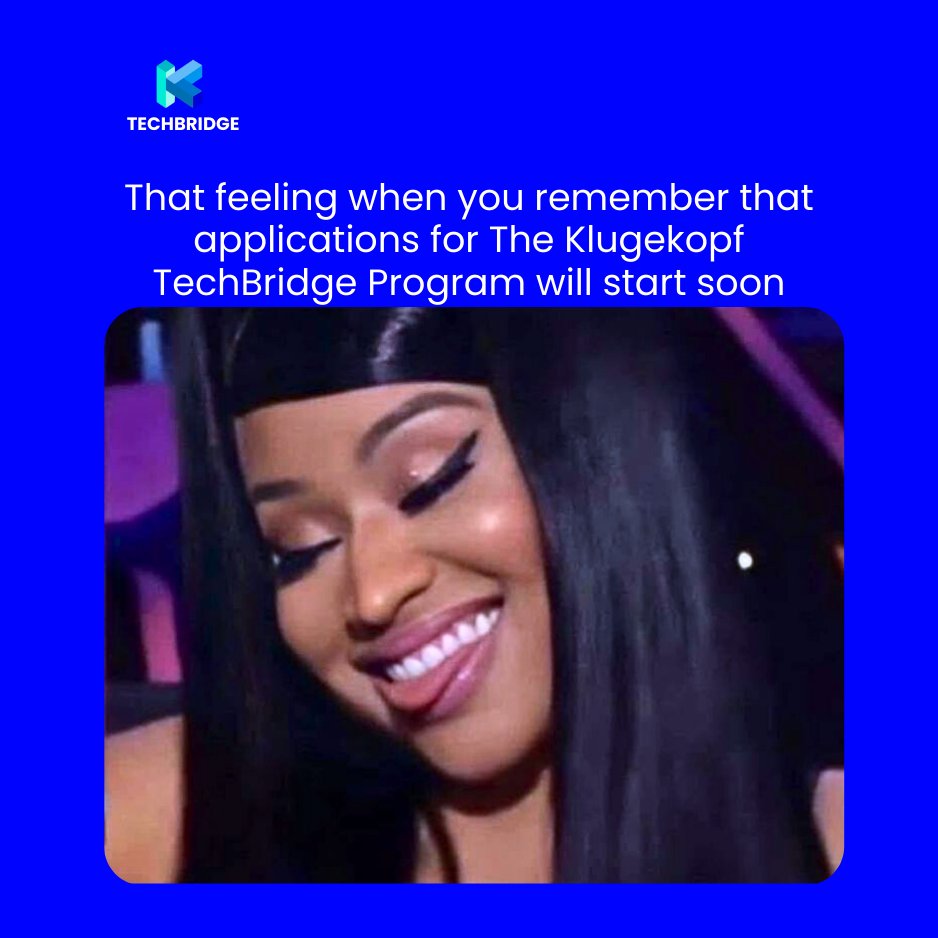 KTechbridge's tweet image. The Klugekopf TechBridge program applications start soon 

Upskill in AI, Digital Marketing, PM, or Web Design,  plus mentorship + internship support. The upgrade is real!

For now, join our community for updates and fun activities;

chat.whatsapp.com/J5ziaMQ3ocHDex…