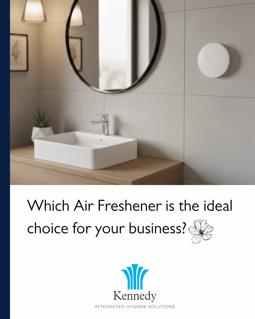 KennedyHygiene's tweet photo. Experience superior air freshening solutions that ensure performance, cost efficiency, and regulatory compliance. 

Our comprehensive system includes fully programmable units and non-aerosol dispensers.

Discover more: https://t.co/AydCov6vrh

#WashroomSolutions https://t.co/x6PNlYVFIG