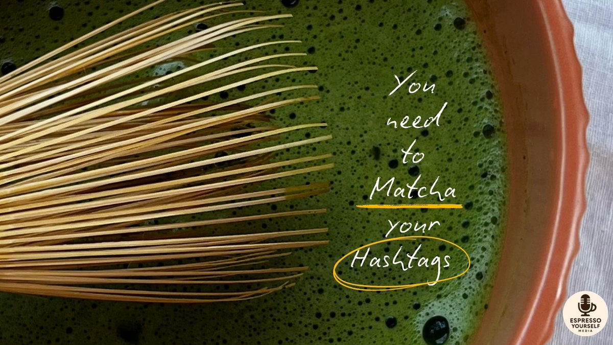 EspressouMedia's tweet image. 🍵 Need to matcha your hashtags with your vibe?
The perfect blend of relevance &amp;amp; reach can warm up even the coldest feed.
Read the full guide → ow.ly/CKHr50XrmLT
#MatchaMarketing #HashtagStrategy #EspressoYourselfMedia