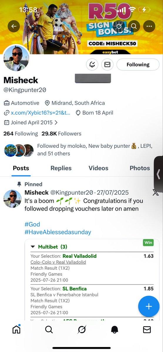 Lynthia076's tweet photo. @Kingpunter20 Inbox please, not missing any of your post… https://t.co/OIjJr3CTj8