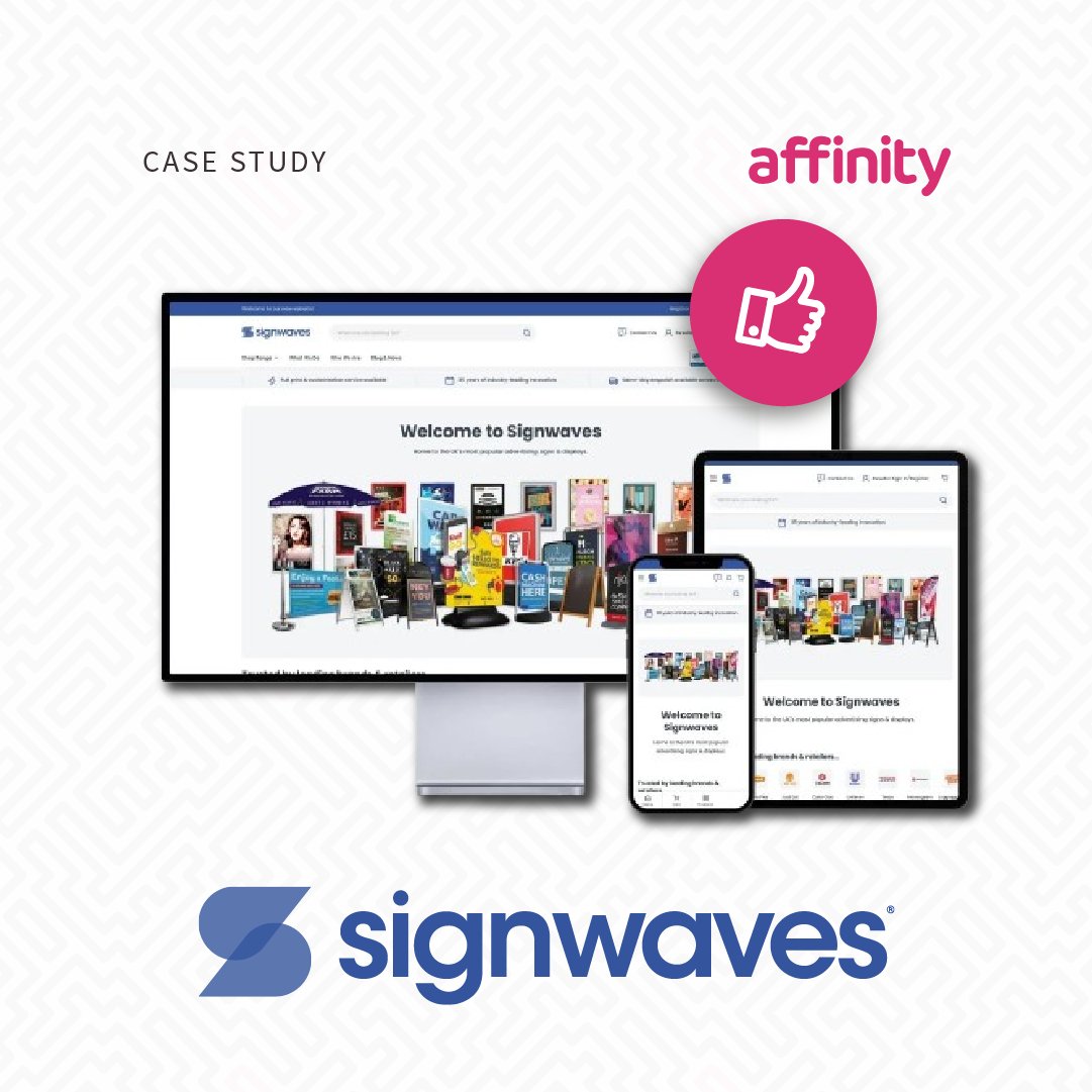 🚀 New Case Study: Evolving from Magento to Shopify Plus

Signwaves needed a future-proof ecommerce platform - and we delivered.

Find out how we transformed their Magento site into a fast, scalable Shopify Plus experience.

👉 Read the full case study: affinityagency.co.uk/work/signwaves/